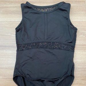MOTIONWEAR GIRLS LACE ONE PIECE LEOTARD BODYSUIT